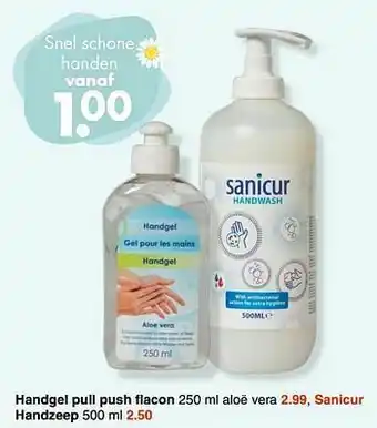 Handgel pull push flacon