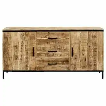 Leen Bakker Dressoir Trevor - bruin - 80x165x45 cm - Leen Bakker aanbieding