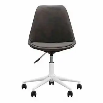 Leen Bakker Bureaustoel Senja - stof - antracietkleur - Leen Bakker aanbieding