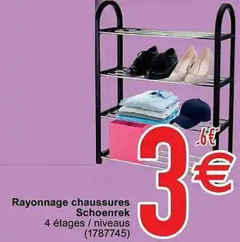 Cora Rayonnage chaussures schoenrek aanbieding