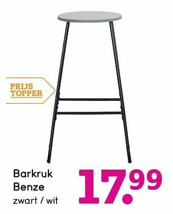Leen Bakker Barkruk benze aanbieding