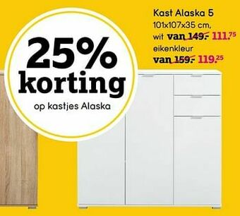 Leen Bakker Kast alaska 5 aanbieding