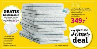 Leen Bakker Matras comfort 500 firm aanbieding