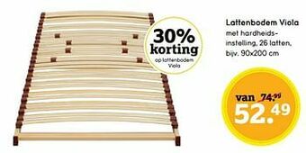Leen Bakker Lattenbodem viola aanbieding