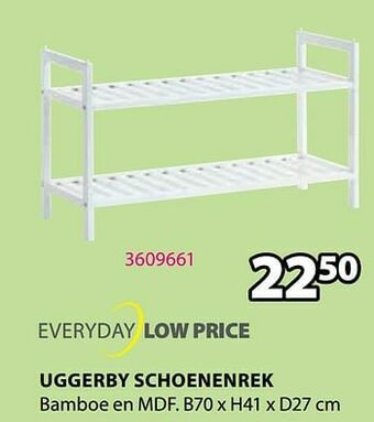Jysk Uggerby schoenenrek aanbieding