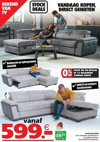 Seats and Sofas Hoeksalon edge aanbieding