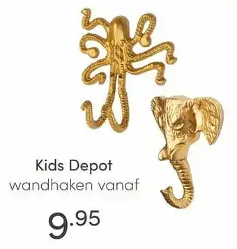 Baby & Tiener Kids depot wandhaken aanbieding