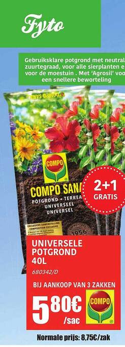 HandyHome Universele Potgrond 40l aanbieding