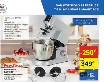 Carrefour Moulinex Keukenrobot Qa810d01 Masterchef Grande aanbieding