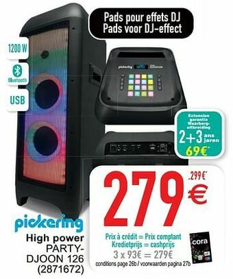 Cora Pickering high power partydjoon 126 aanbieding