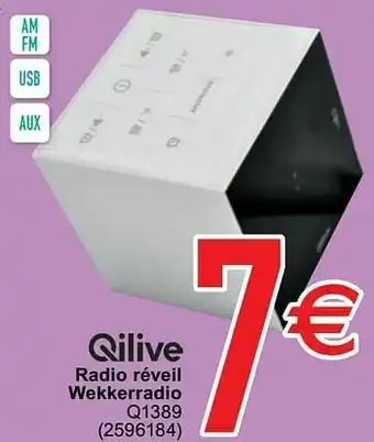 Cora Qilive radio réveil wekkerradio q1389 aanbieding