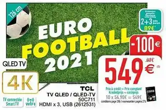 Tcl tv qled - qled-tv 50c711