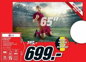 MediaMarkt Lg 65up77006lb 65`` uhd 4k tv aanbieding