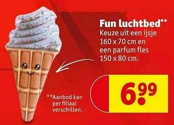 Kruidvat Fun luchtbed aanbieding