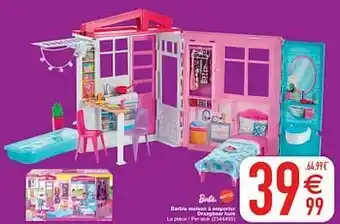 Cora Barbie maison à emporter draagbaar huis aanbieding