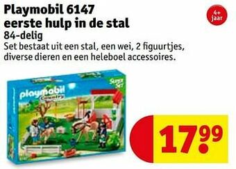 Kruidvat Playmobil 6147 eerste hulp in de stal aanbieding