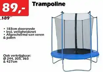 iTEK Trampoline aanbieding