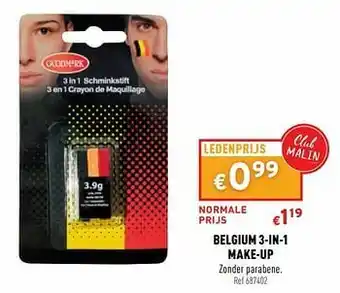 Belgium 3-in-1 make-up