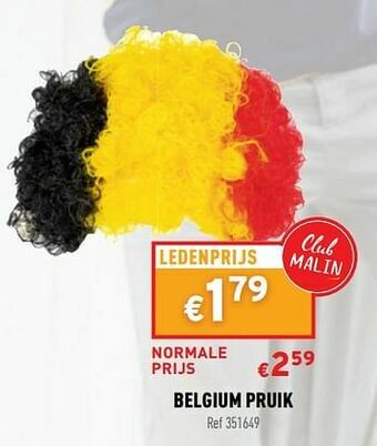 Belgium pruik