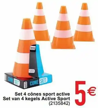 Cora Set 4 cônes sport active set van 4 kegels active sport aanbieding