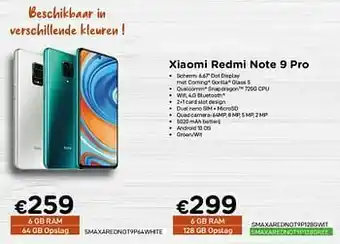 CompuDeals Xiaomi redmi note 9 pro aanbieding