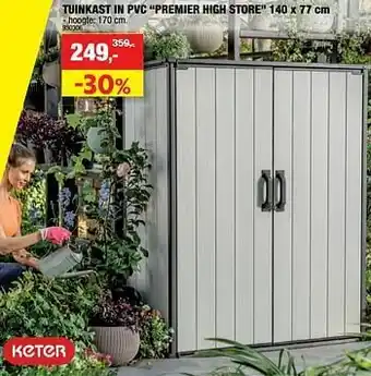 Hubo Tuinkast in pvc premier high store aanbieding