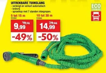 Hubo Uitrekbare tuinslang aanbieding