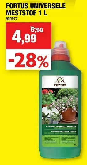 Hubo Fortus universele meststof aanbieding