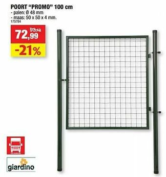 Hubo Poort promo aanbieding