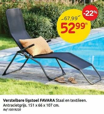 Brico Verstelbare ligstoel favara aanbieding