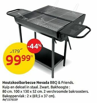 Brico Bbq+friends houtskoolbarbecue nevada aanbieding