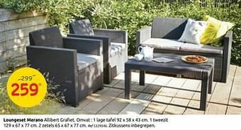 Brico Loungeset merano aanbieding