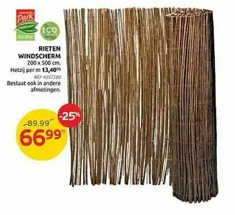 Brico Rieten windscherm aanbieding