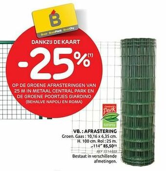 Brico Afrastering aanbieding