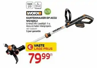 Worx kantenmaaier op accu wg163e.2