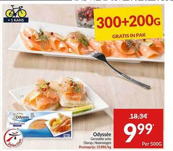 Intermarché Odyssee Gerookte Zalm 500g aanbieding