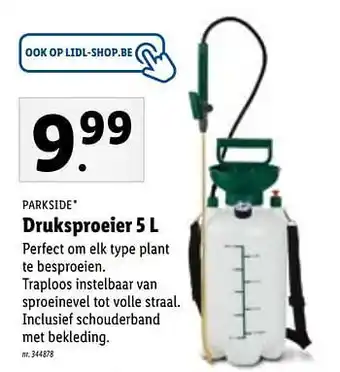 Lidl Druksproeier 5L aanbieding