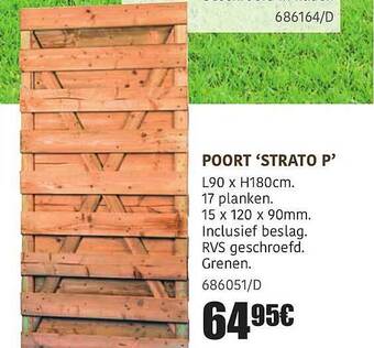 HandyHome Poort 'strato P' aanbieding
