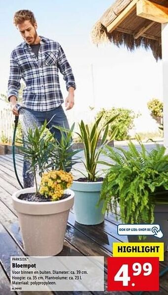 Lidl Bloempot aanbieding