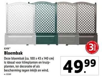 Lidl Bloembak aanbieding
