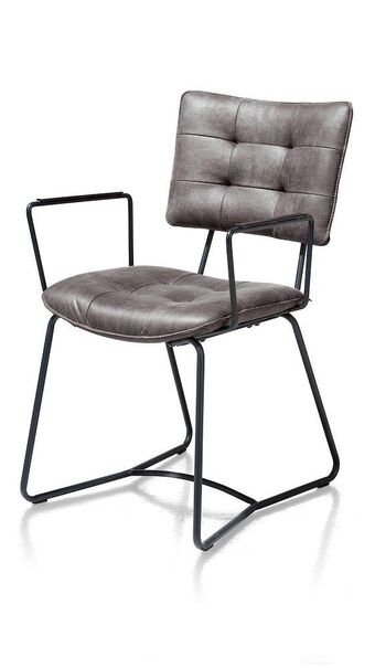 Henders & Hazel Julien, Armstoel - Zwart Frame - Corsica - Antraciet aanbieding