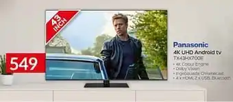 Panasonic 4k uhd android tv tx43hx700e
