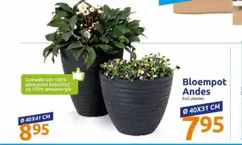 Action Bloempot Andes aanbieding