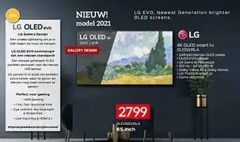 Selexion Lg 4k oled smart tv oledg1rla oled65g1rla aanbieding