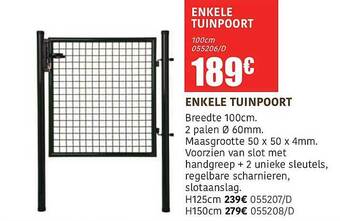HandyHome Enkele Tuinpoort aanbieding