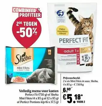 Delhaize Vis mini filets in saus sheba aanbieding