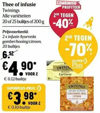 Delhaize Infusie ayurveda gember-honing-citroen aanbieding