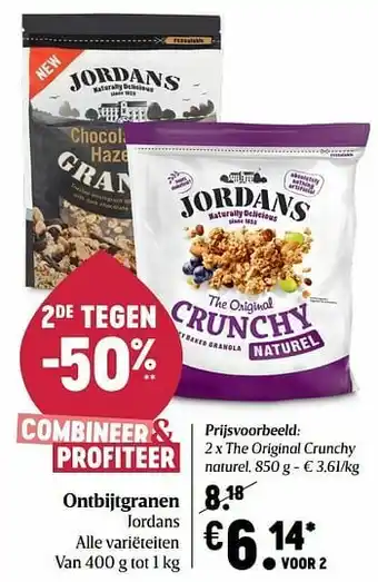 Delhaize The original crunchy naturel aanbieding