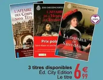 Cora Jean-christophe portes aanbieding