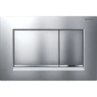 Geberit Sigma 30 bedieningsplaat Sigma 30 DF frontbediend 24.6x16.4cm voor Geberit Sigma UP reservoir mat verchr./glans verch
